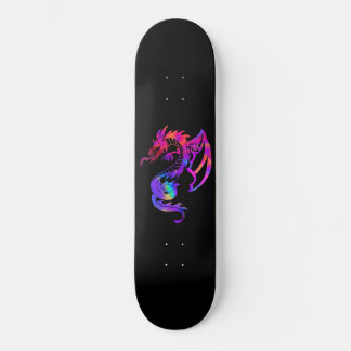 Rainbow Dragon Tribal Tattoo Skateboard