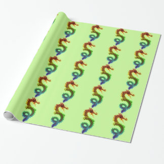 Rainbow Dragon Wrapping Paper