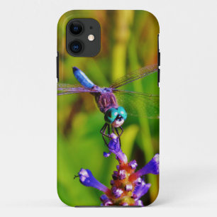 Rainbow Dragonfly and flower Case-Mate iPhone Case