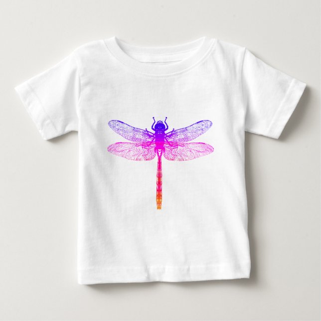 Rainbow Dragonfly Baby T-Shirt (Front)