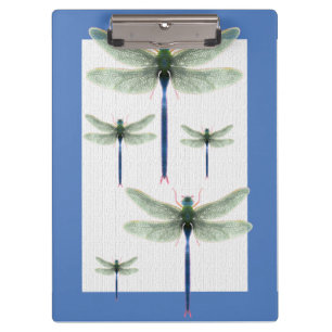 Rainbow Dragonfly Customizable Business Cards Clipboard