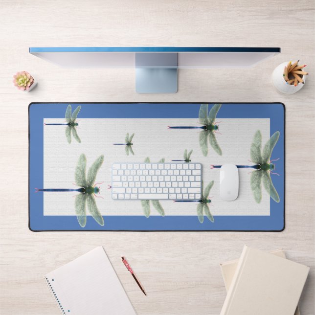 Rainbow Dragonfly Desk Mat (Office 1)
