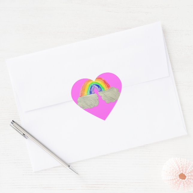 Rainbow Drawing Sticker (Envelope)