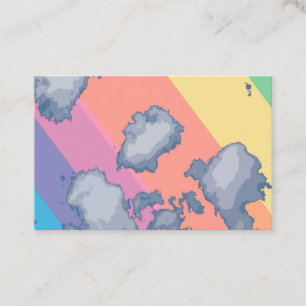 Rainbow drawn business card
