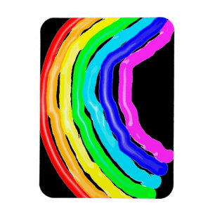 Rainbow drawn magnet