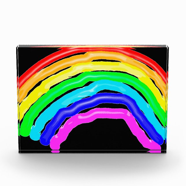 Rainbow drawn photo block (Front)