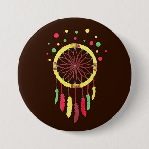 Rainbow Dreamcatcher 7.5 Cm Round Badge