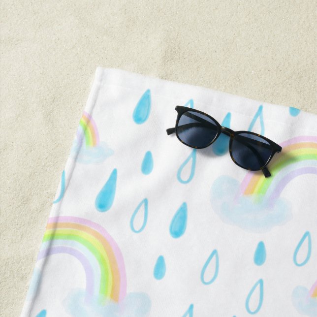 Rainbow Dreams Beach Towel (In Situ)