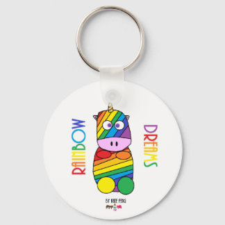 Rainbow dreams Moosicorns Key Ring