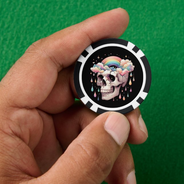 Rainbow Dreams Poker Chips (Hand)