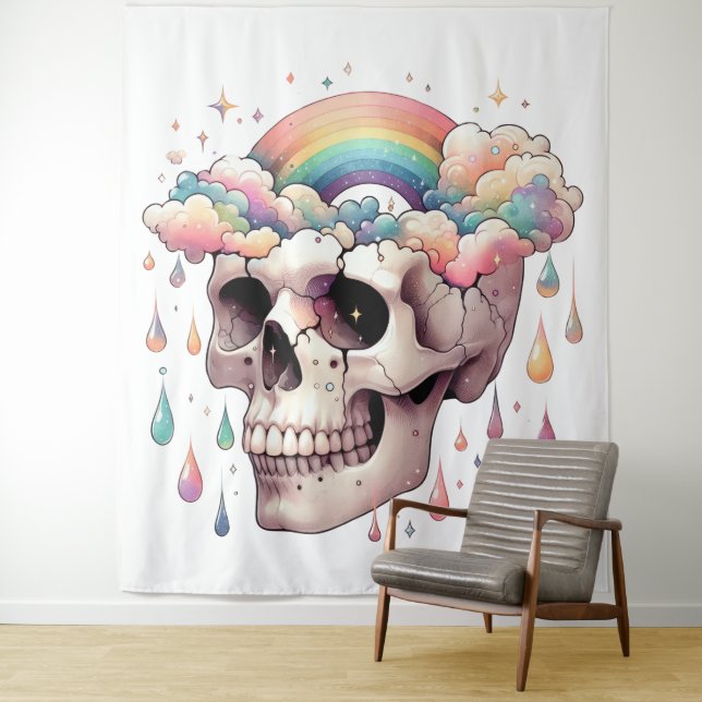 Rainbow Dreams Tapestry (In Situ)