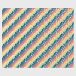 Rainbow Drip Abstract Colourful Liquid Art Pattern Wrapping Paper
