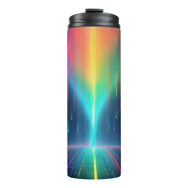 Rainbow Drip Trip Thermal Tumbler (Front)