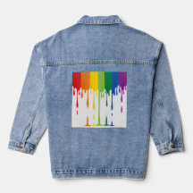 Rainbow Dripping Paint Liquid Abstract Art