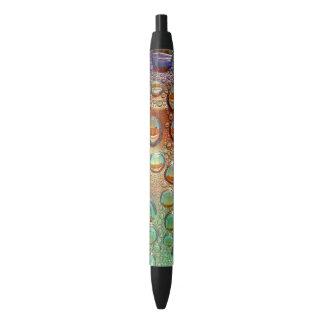 Rainbow Drops Black Ink Pen