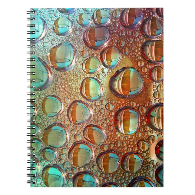 Rainbow Drops Spiral Notebook (Front)