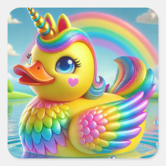 Rainbow Duck-a-Corn Sticker Series