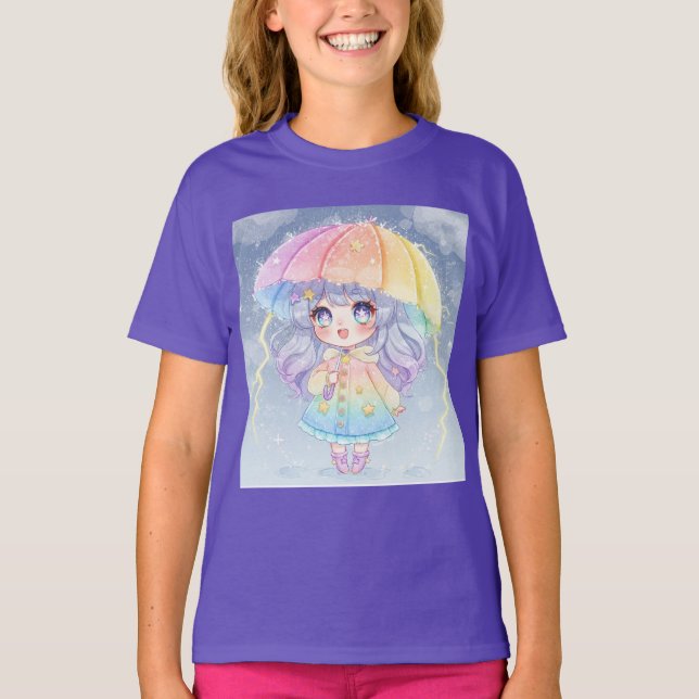  Rainbow During a Storm, by Natasha Us   T-Shirt (Front)