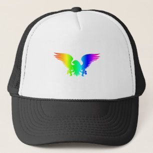 Rainbow Eagle Trucker Hat