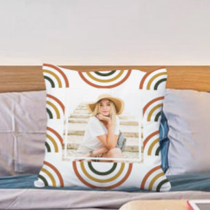 Rainbow Earth Tones Photo Cushion
