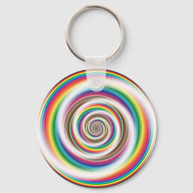 Rainbow effect key ring (Front)