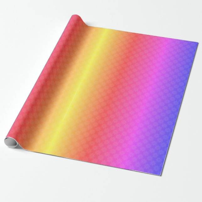 Rainbow Effect Wrapping Paper (Unrolled)