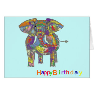 Rainbow Elephant, colourful design,for anyone.