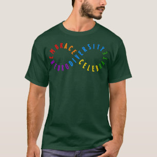Rainbow Embrace Neurodiversity ASD ADHD Autism Awa T-Shirt