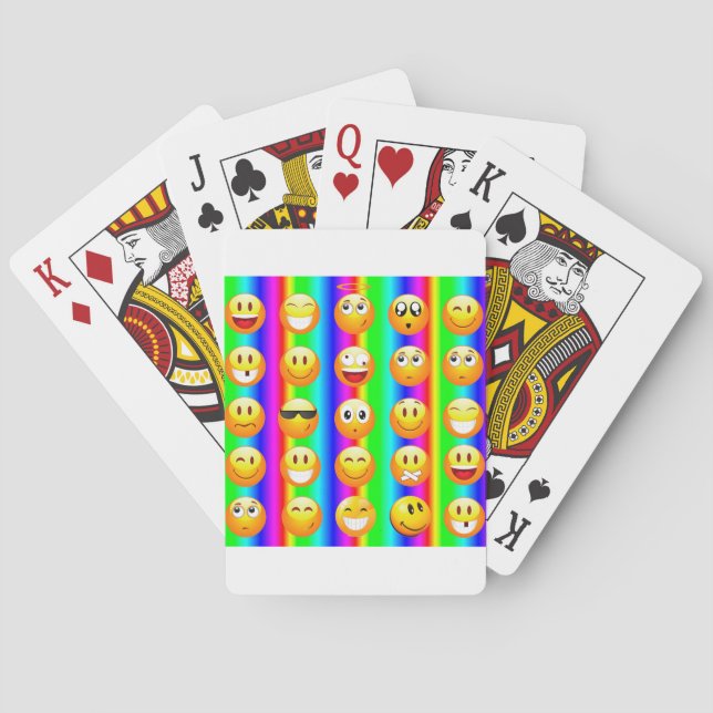 rainbow emoji playing cards (Back)