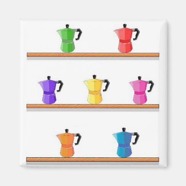 Rainbow Espresso Magnet 15 (Front)