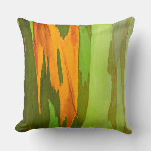 Rainbow Eucalyptus bark, Hawaii Cushion
