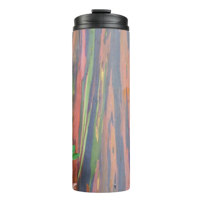 Rainbow Eucalyptus Tree Thermal Tumbler (Front)
