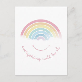 RAINBOW Everything will be ok! Postcard