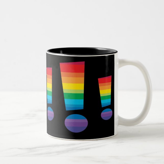 Rainbow Exclamation Point mug (Right)