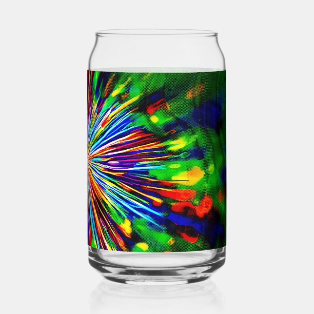Rainbow Explosion  Can Glass (Front)