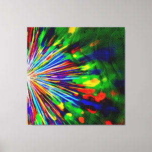 Rainbow Explosion  Canvas Print