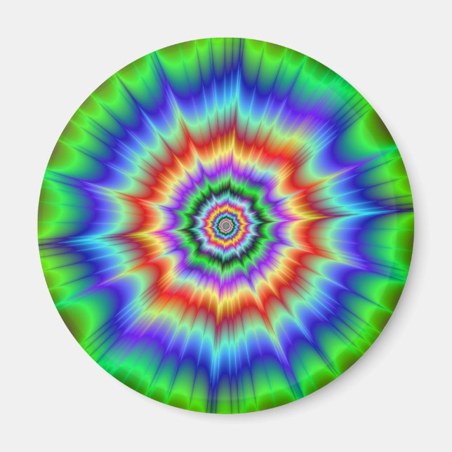 Rainbow Explosion Magnet (Front)