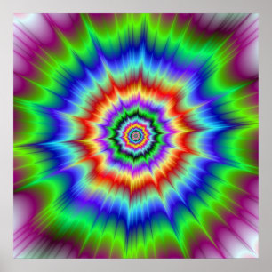 Rainbow Explosion Poster