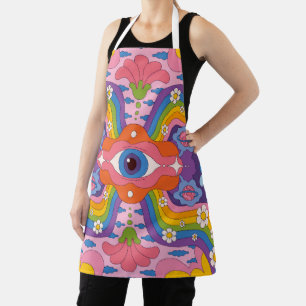 Rainbow Eye Blossom Apron