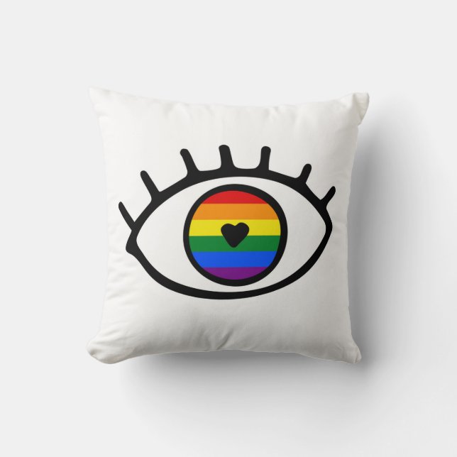Rainbow Eye Cushion (Front)