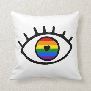Rainbow Eye Cushion