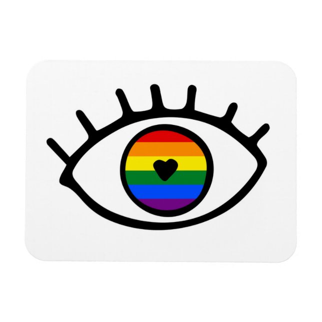 Rainbow Eye Magnet (Horizontal)