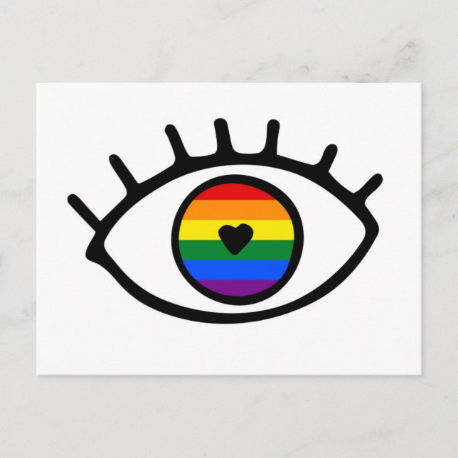 Rainbow Eye Postcard (Front)