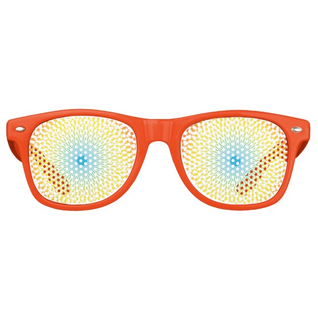 rainbow eyeballs retro sunglasses (Front)