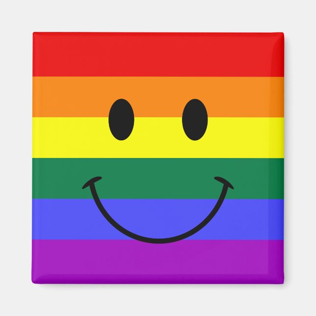 Rainbow Face Magnet (Front)