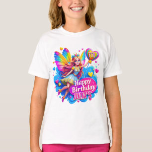 Rainbow Fairy Birthday Celebration, Birthday gift T-Shirt