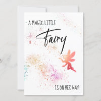 *~* Rainbow Fairy Dust Baby Shower Invitation