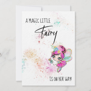 *~* Rainbow Fairy Magic Baby  Shower Invitation