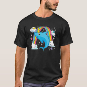Rainbow Fairytale Ocean Animal Sharkicorn Unicorn T-Shirt