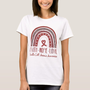 Rainbow Faith Hope Love Sickle Cell Anaemia T-Shirt